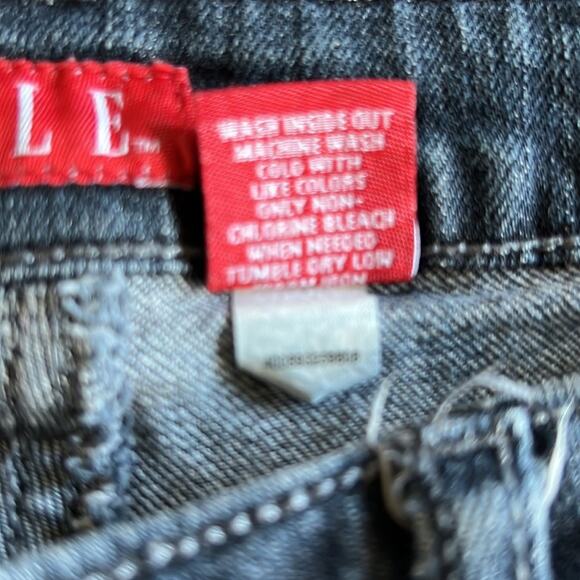 Elle Woman size 2 Blue Straight Leg Jeans Pre Loved Mid Rise - Picture 4 of 9